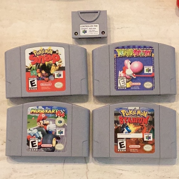 Nintendo 64 Console & Pokemon Mario Games & 2 Controllers N64 Original Authentic - Picture 5 of 14